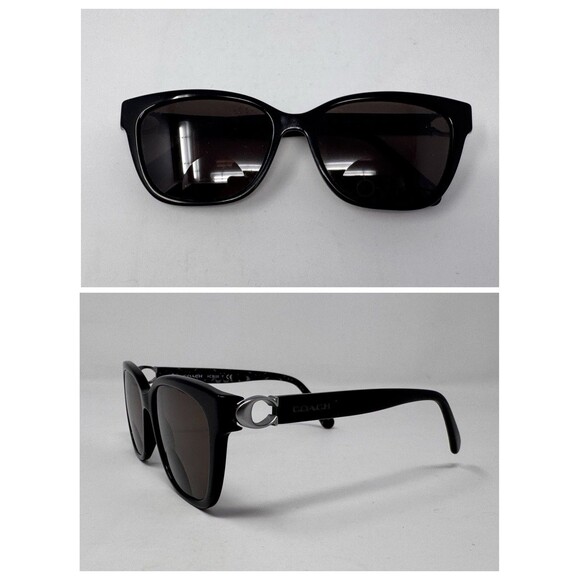 Coach Eyeglasses Frames HC6120 5510 Polished Black Cat Eye Full Rim 54-16-140 main image 4